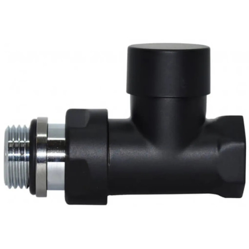 Carlo Poletti Кран відсікаючий прямий ЧЕРНИЙ МАТОВИЙ Ø1/2″ КОМПАКТНИЙ (V150810EFS9005O)