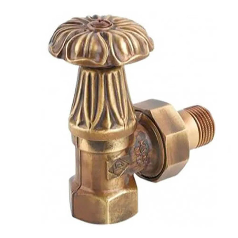 Carlo Poletti Кран радиаторный угловой BRONZE Ø1/2″ ARTISTIC (V67310MA)