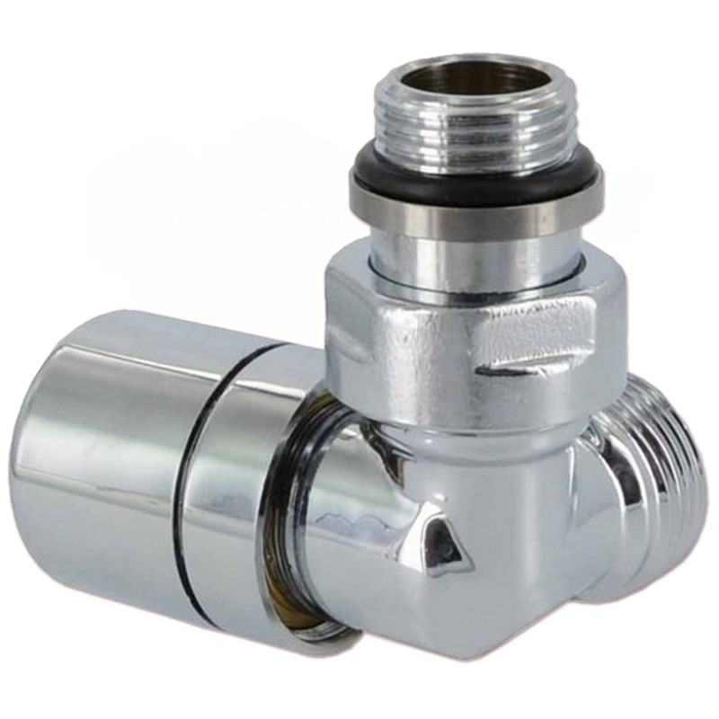 Carlo Poletti Кран-термостат трехосевой ХРОМ Ø1/2" х 24-19 DX (правый) FIRST CORNER (V176111CBDX)