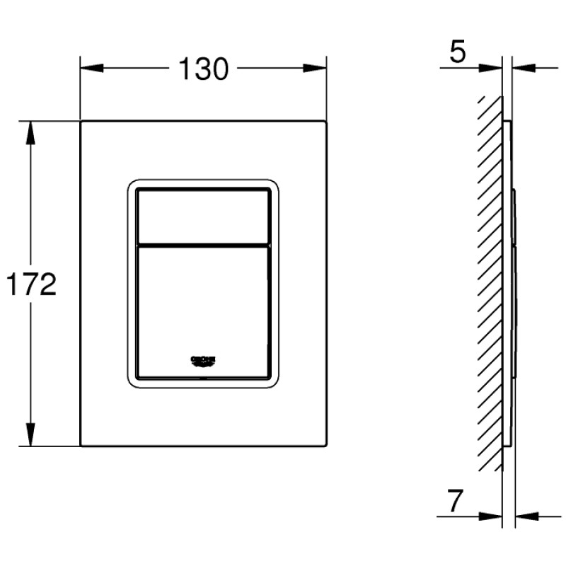 Grohe Инсталляция для подвесного унитаза 3 в 1 Rapid SL + кнопка Skate Cosmopolitan S (39501000)