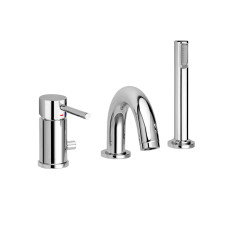 Paffoni Змішувач на борт ванни зі збільшеним потоком Light хром (LIG047CR)