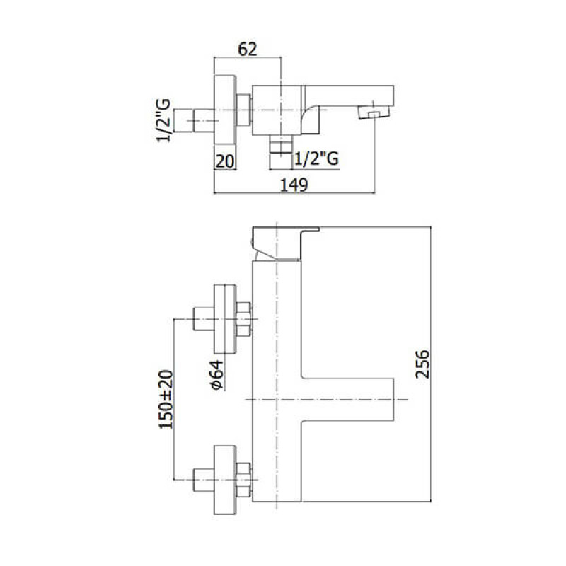 Paffoni Смеситель для ванны Elle EL 023 CR хром (EL023CR)