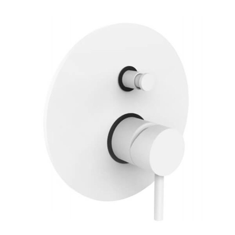 Paffoni Смеситель для ванны/душа встроенный Light LIG 015 BO Bianco Opaco (LIG015BO)