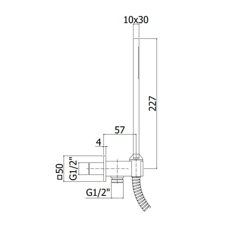 Paffoni Душевой набор Quadro (ZDUP095ST) (ZDUP095ST)