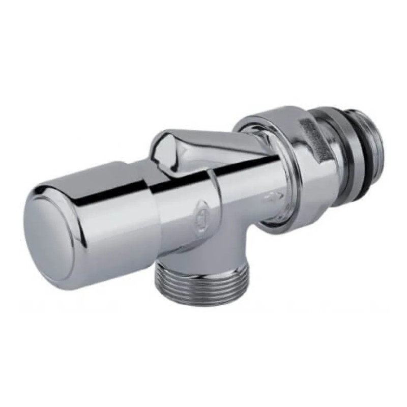 Carlo Poletti Кран отсекающий реверсивный ХРОМ Ø1/2" х 24-19 FIRST REVERSA (V19811CB)