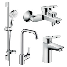Hansgrohe Набір змішувачів для ванни Logis Loop (71151000+71244000+26553400+31820000)