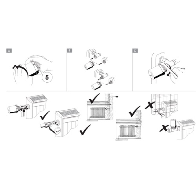 Honeywell Термостатична головка Thera-6 T3019