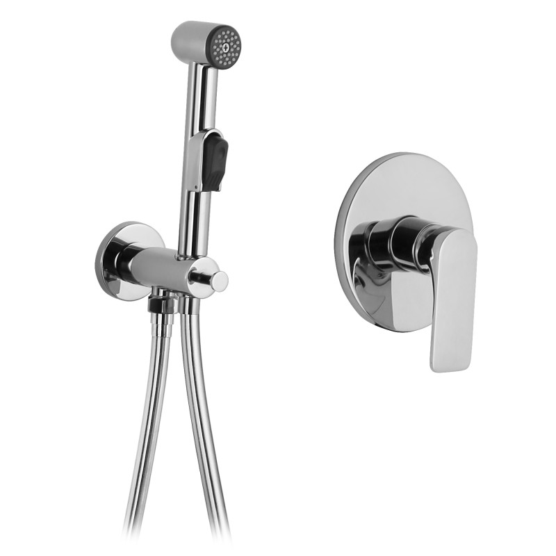 IMPRESE Гигиенический набор (смеситель скрытого монтажа с гигиеническим душем) Bilina, хром (VR30225Z-BT)