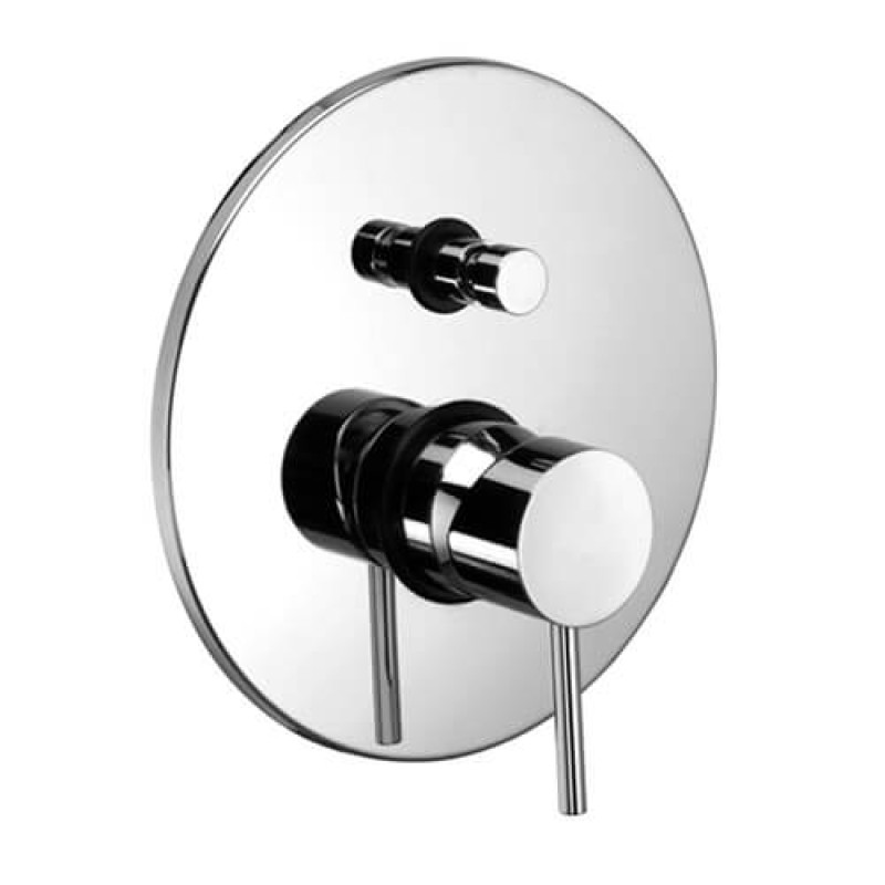 Paffoni Смеситель для душа Light LIG 015 CR на 2 выхода, с нажимным переключателем, хром (LIG015CR)