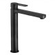 Paffoni Смеситель для умывальника Ringo RIN 081 NO высокий, без донного клапана, черный матовый (RIN081NO)