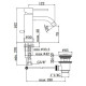 Paffoni Змішувач для умивальника Light LIG 075 ST з донним клапаном метал (LIG075ST)