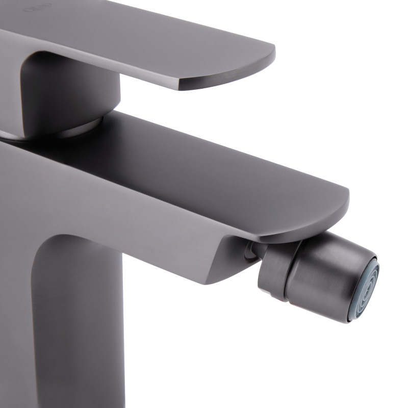 Qtap Змішувач для біде Lipno Графіт (QTLIPNO2023101G)