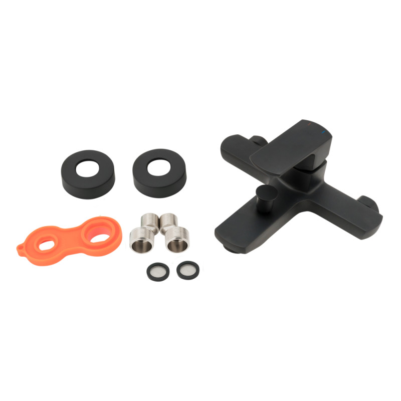 Qtap Змішувач для ванни Lipno Чорний матовий (QTNH3023101DCB)