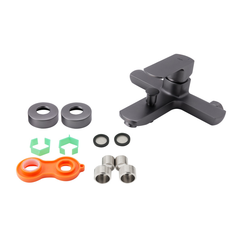 Qtap Змішувач для ванни Lipno Графіт (QTNH3023101DG)