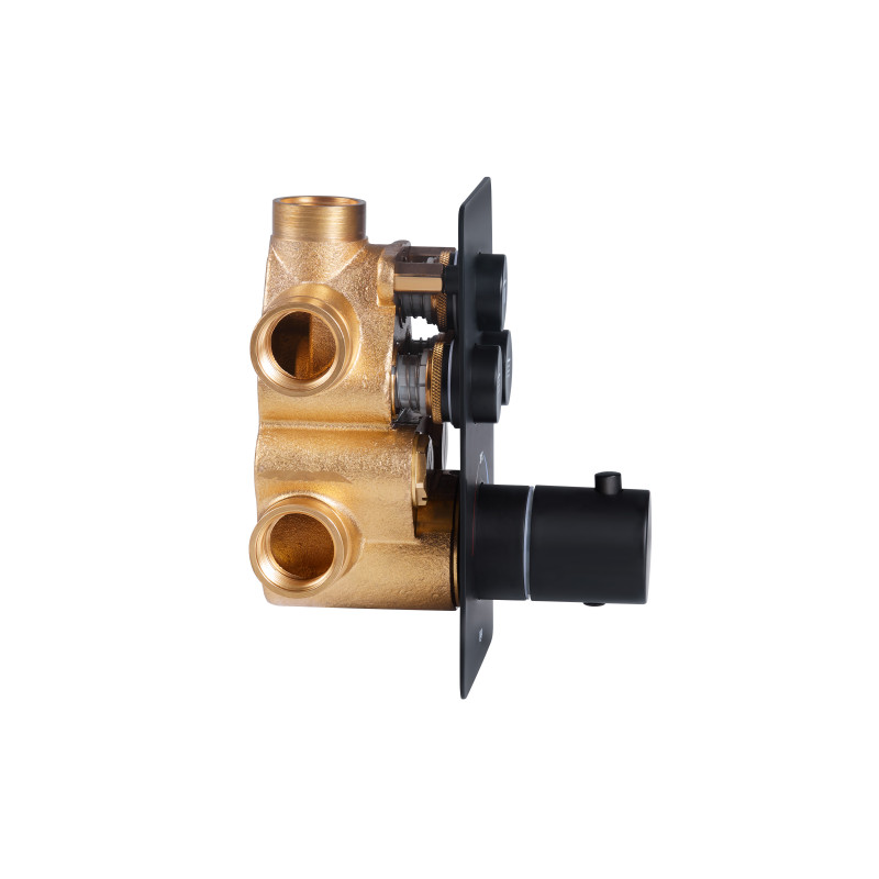 Qtap Змішувач для душу Votice з термостатом (QTVOT6443T105NKB)