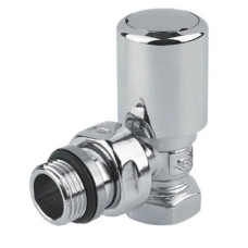 Carlo Poletti Кран радиаторный угловой ХРОМ Ø1/2″ FIRST (V140310CB)