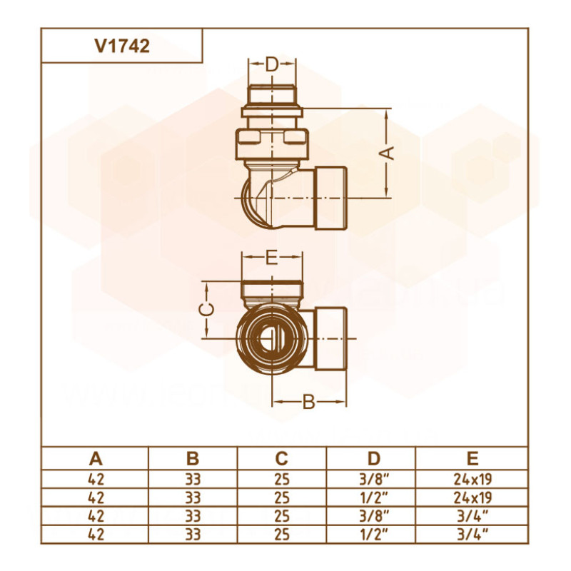 Carlo Poletti Кран отсекающий трехосевой BLACK MATTE Ø1/2″ х 24-19 DX (правый) FIRST CORNER (V174211EFS9005ODX)