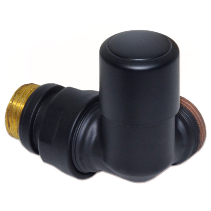 Carlo Poletti Кран отсекающий трехосевой BLACK MATTE Ø1/2" х 24-19 SX (левый) FIRST CORNER (V174211EFS9005OSX)