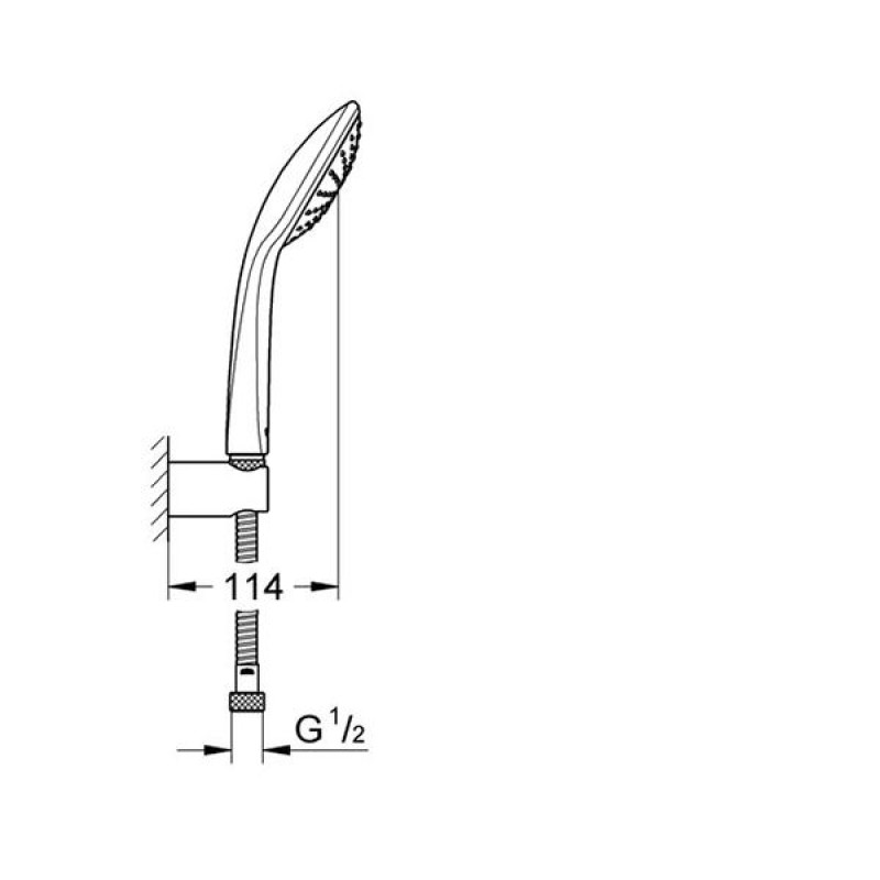 Grohe Набор для душа Euphoria с монолитной рейкой (27354000)