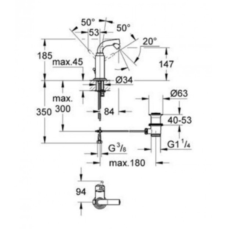 Grohe Змішувач для біде Atrio (32134001)