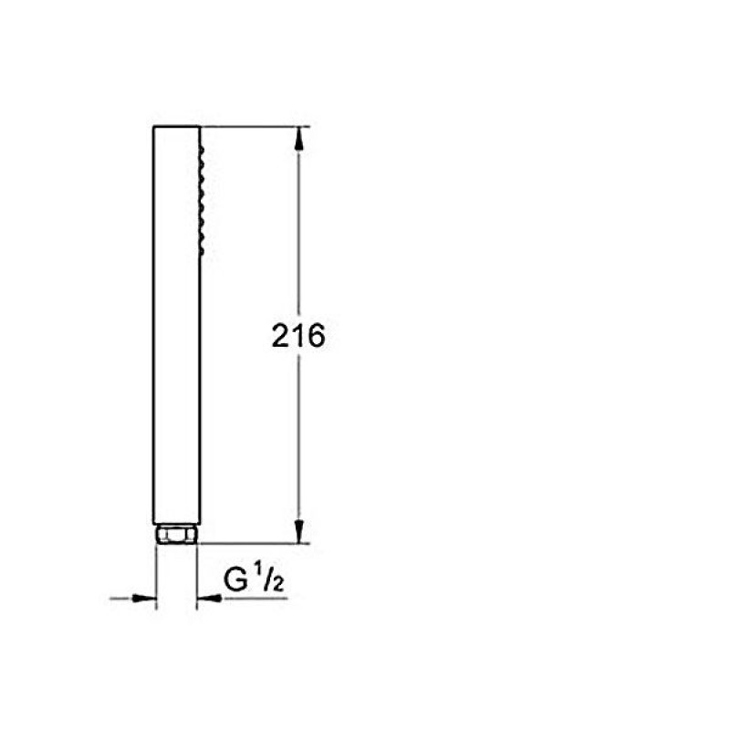 Grohe Ручной душ Euphoria Cube Stick 1 режим струменя хром (27699000)