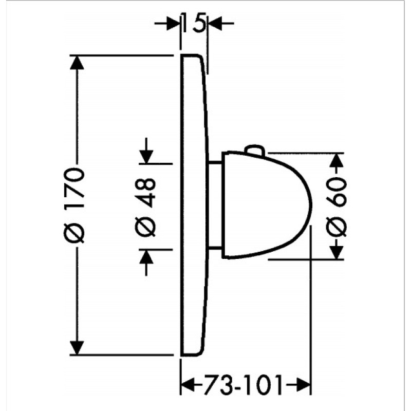 Hansgrohe Термостат для душа Ecostat (15710000)