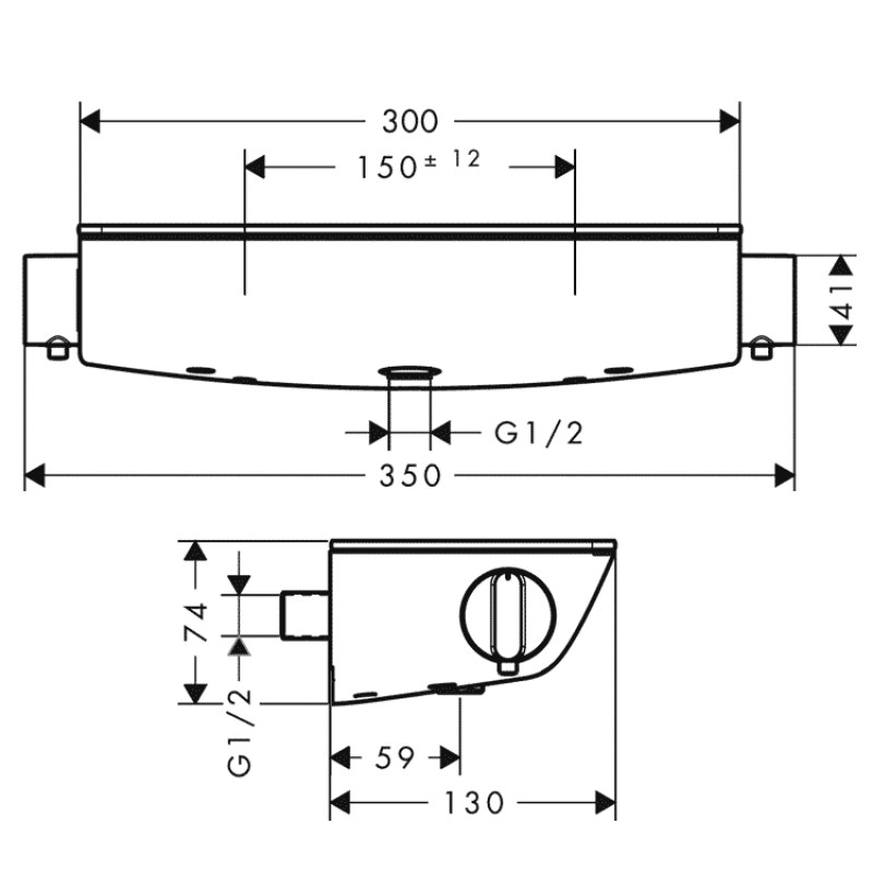 Hansgrohe Термостат для душа Ecostat Select (13161000)