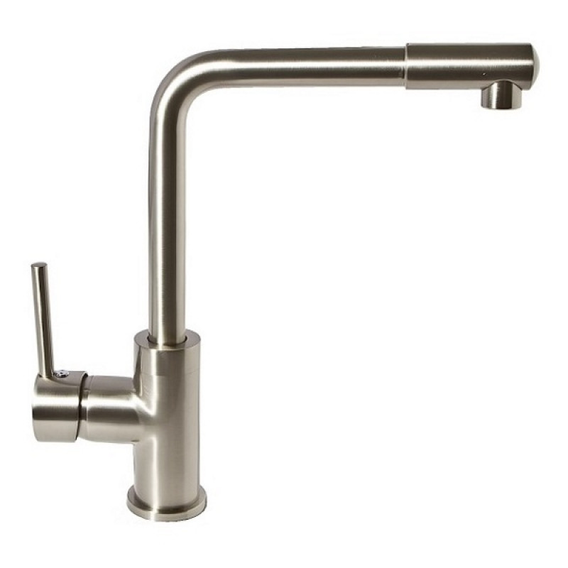 IMPRESE Смеситель для кухни Lotta, высокий нос, сатин, 35 мм (55400)