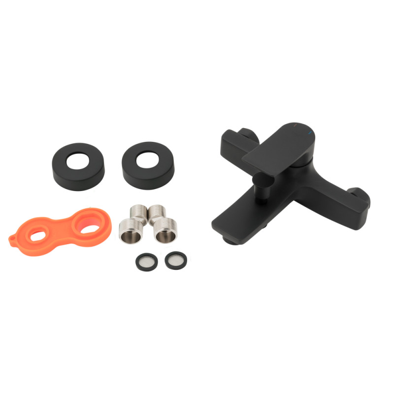 Qtap Змішувач для ванни Nihonto Чорний матовий (QTNH3022101DCB)