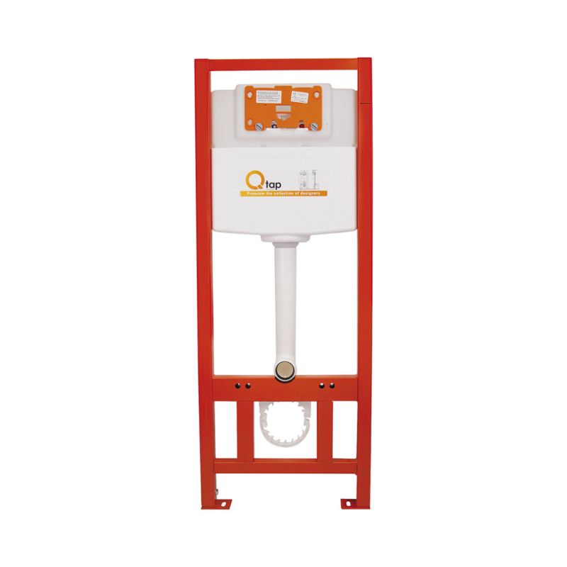 Qtap Інсталяція для унітазу 3 в 1 Nest + унітаз із сидінням Swan з панеллю змиву (QT16335178W0133M425M11112CRM)