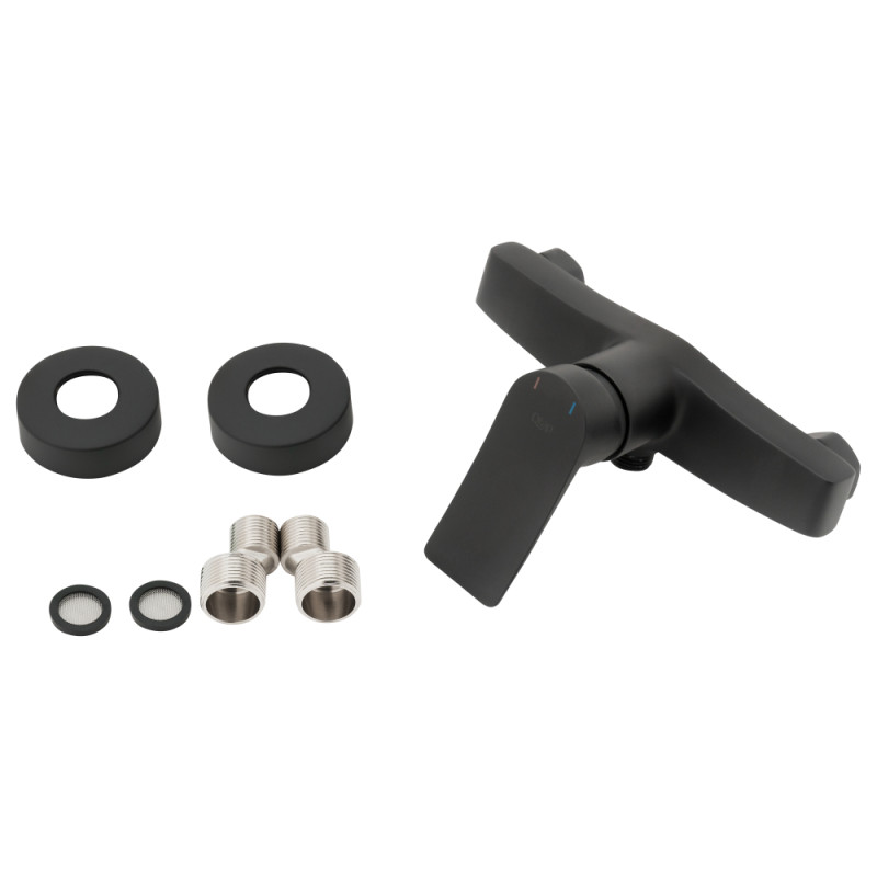 Qtap Змішувач для душу Nihonto Чорний матовий (QTNH4022101CB)