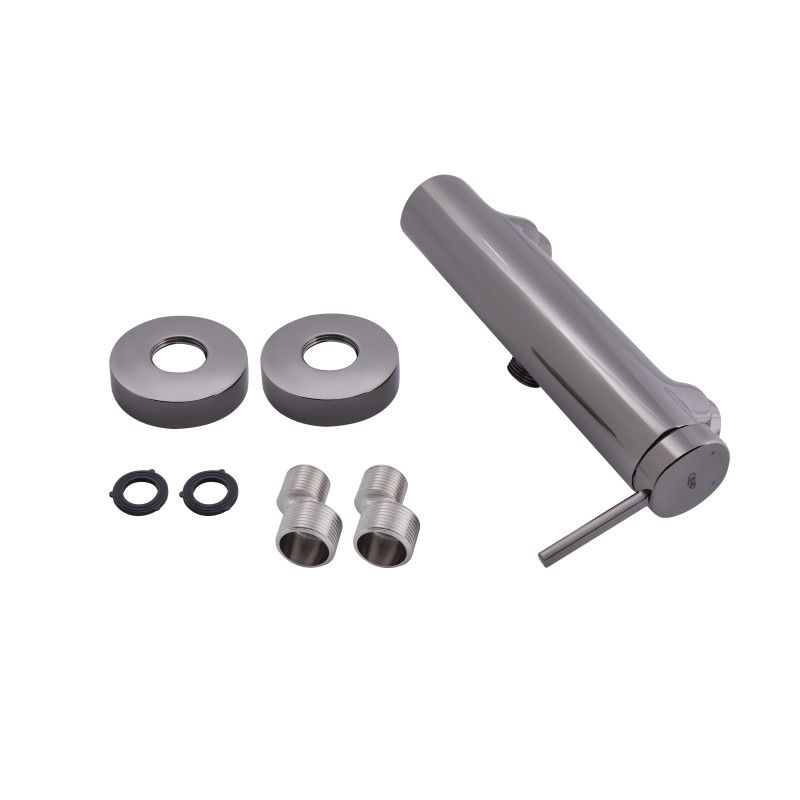 Qtap Змішувач для душу Robin Чорний хром (QTROB4060102K)