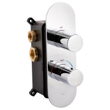 Qtap Змішувач для душу Votice з термостатом (QTVOT65T105OGC)