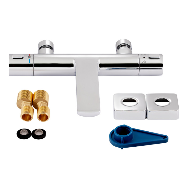 Qtap Змішувач для ванни Votice з термостатом (QVTC30T105GC)