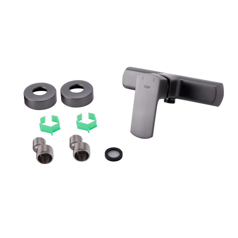 Qtap Змішувач для душу Lipno Графіт (QTLIPNO4023101G)