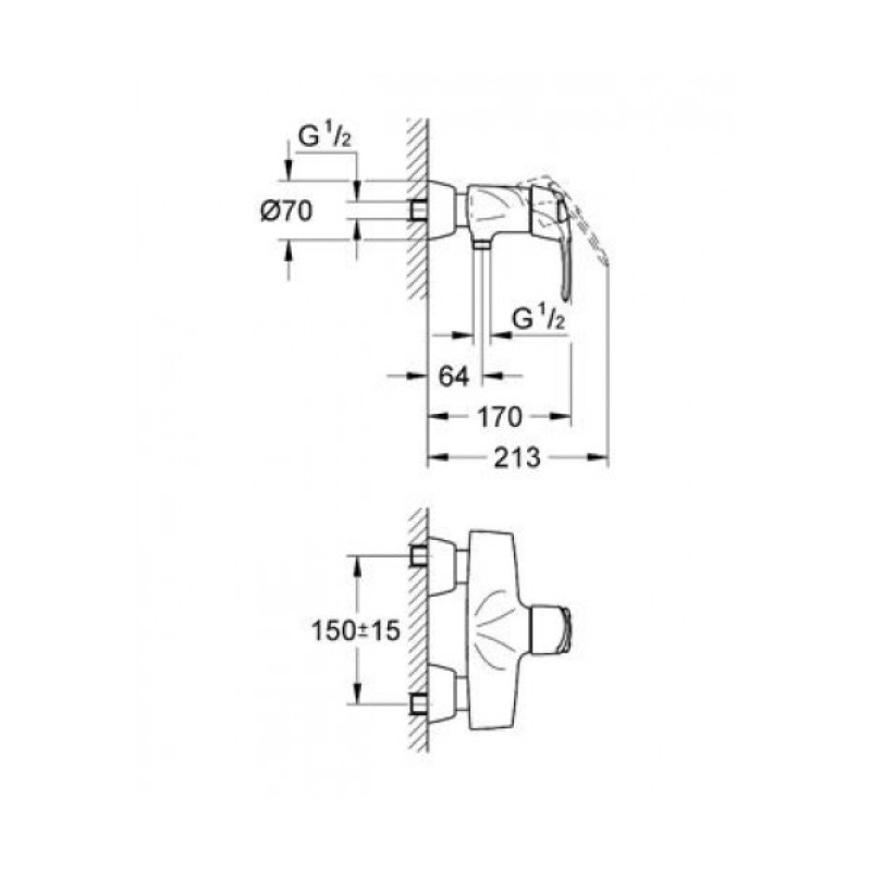 Grohe Смеситель для душа Chiara (32307000)