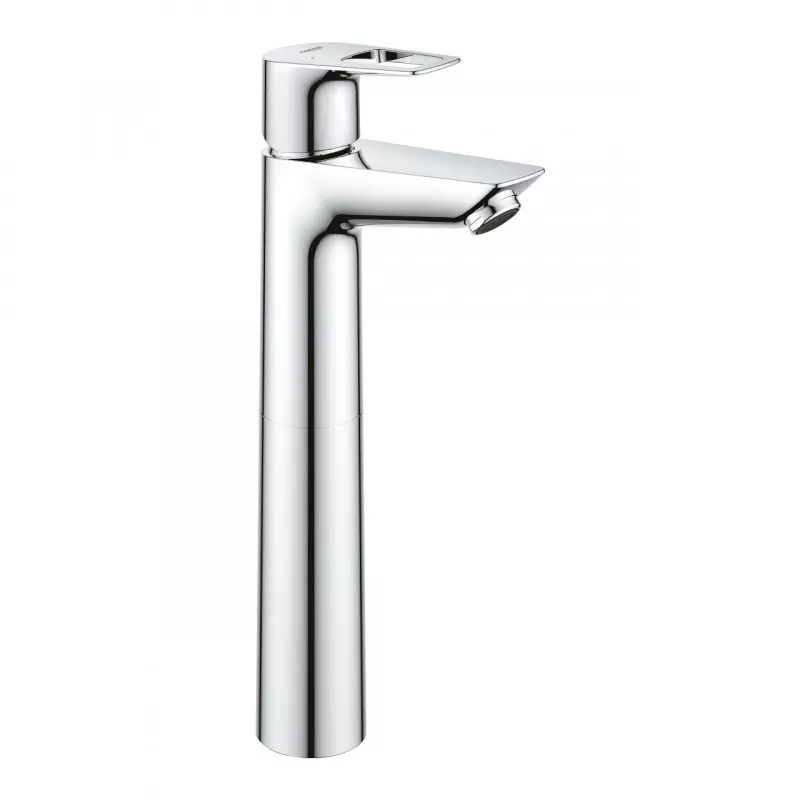 Grohe Смеситель для умывальника высокий BauLoop New с донным клапаном, хром (32856001)