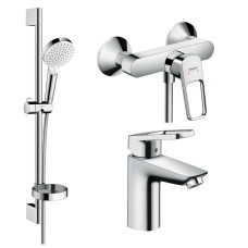 Hansgrohe Набір змішувачів Logis Loop для душу та умивальника 100 (71151000+71247000+265534000)