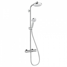 Hansgrohe Душова система Crometta Showerpipe 160 1jet EcoSmart з термостатом білий/хром