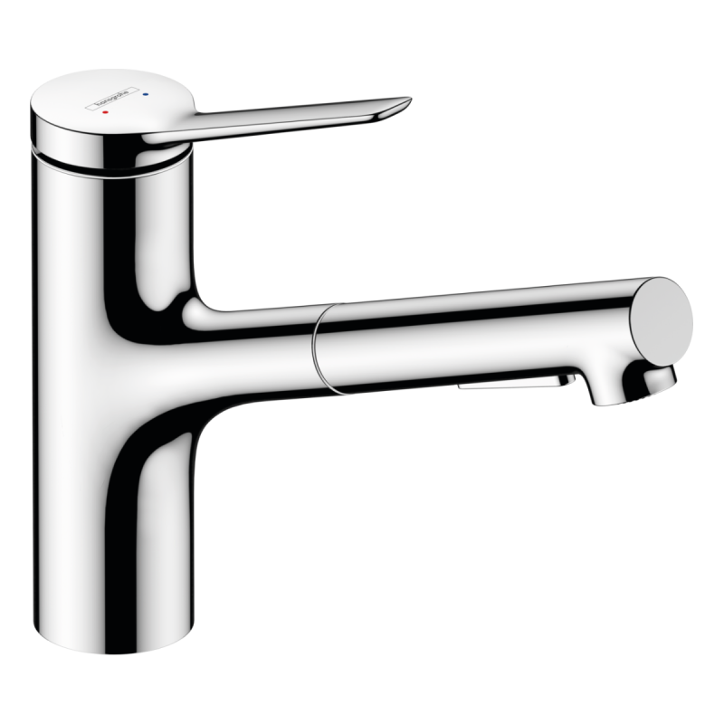 Hansgrohe Смеситель для кухни Zesis M33 150 с вытяжным изливом (74810000)