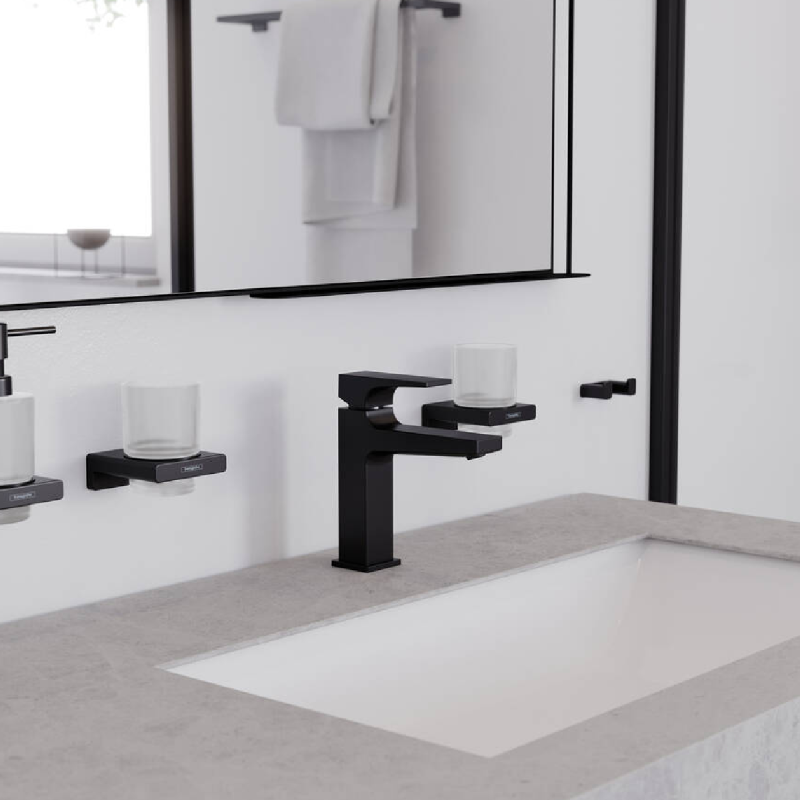 Hansgrohe Смеситель для умывальника Metropol со сливным клапаном Push-Open (32507670)