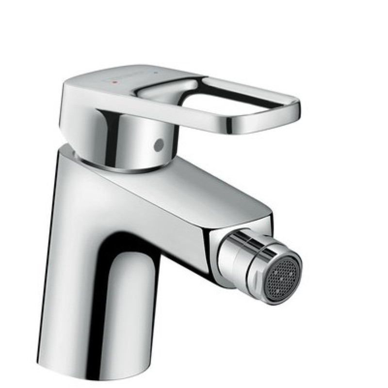 Hansgrohe Змішувач для біде одноважільний Logis Loop зі зливним гарнітуром (71250000)