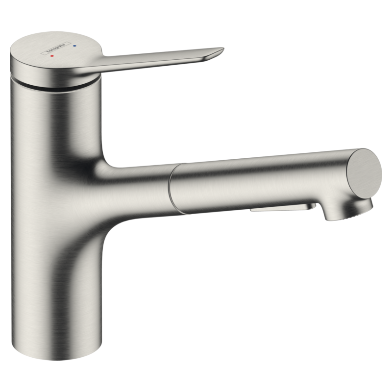 Hansgrohe Смеситель для кухни Zesis M33 150 с вытяжным изливом sBox Lite (74803800)