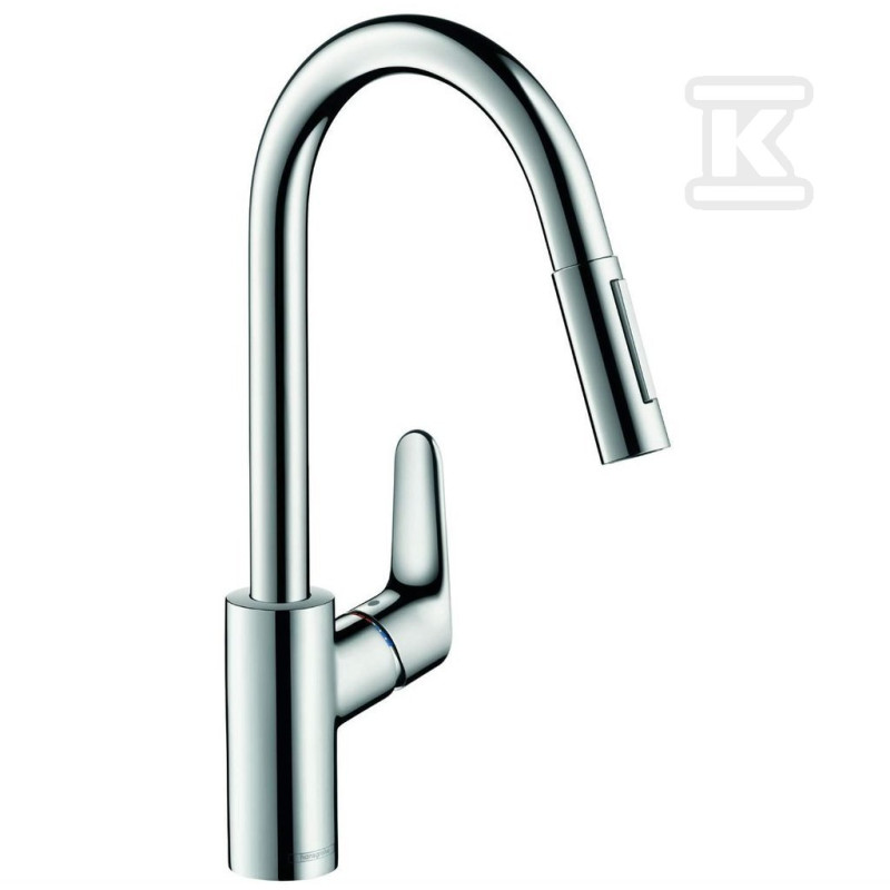 Hansgrohe Кухонний змішувач Focus з витяжним виливом (31815000)