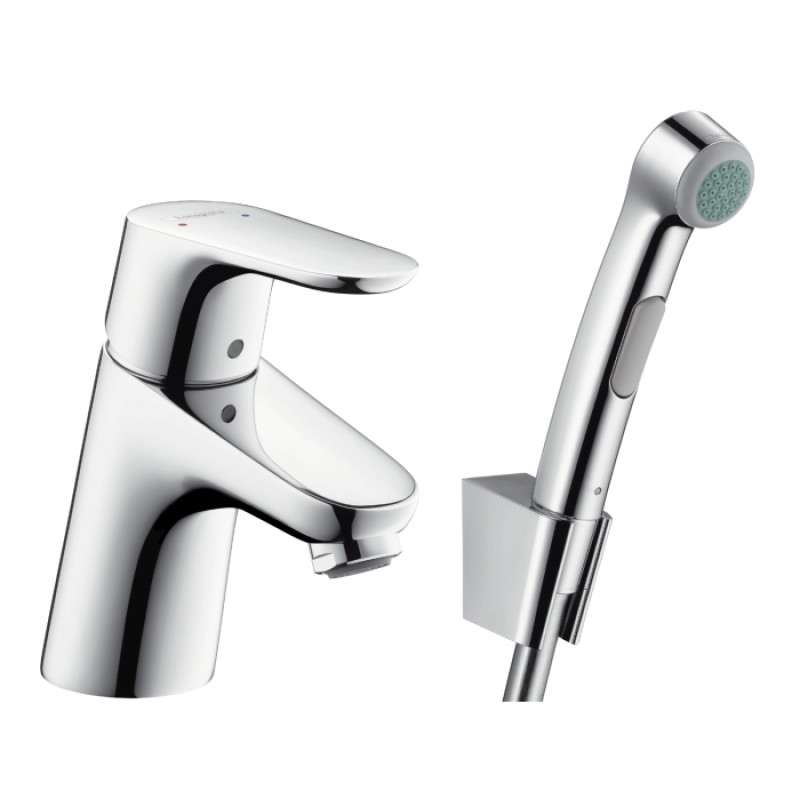 Hansgrohe Смеситель для раковины с гигиеническим душем Focus E2 (31926000)