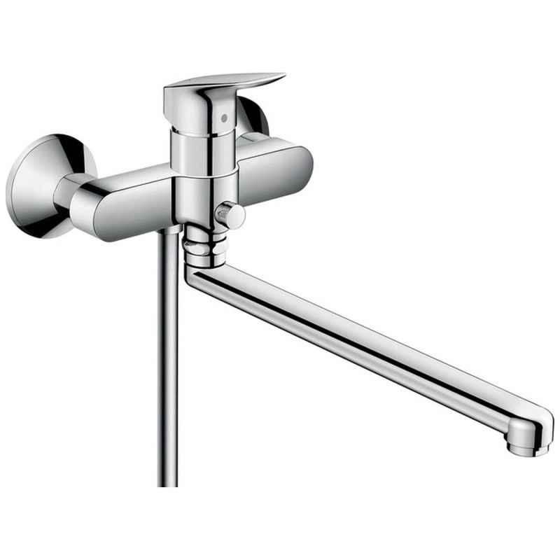 Hansgrohe Смеситель однорычажный для ванны с длинным изливом Logis (71402000)
