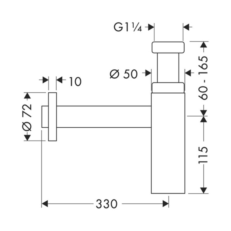 Hansgrohe Сифон для умывальника Flowstar (52105000)