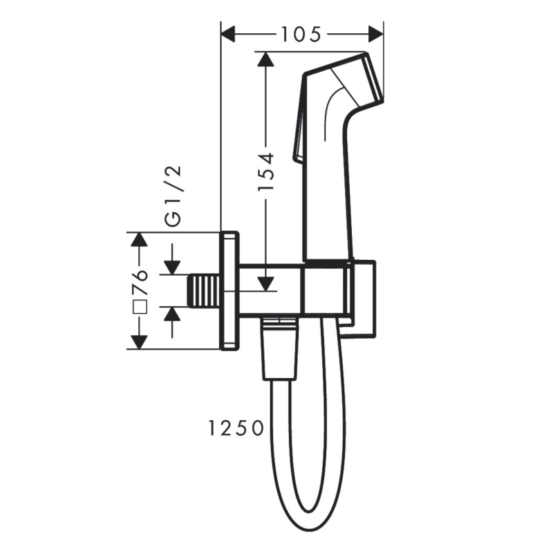 Hansgrohe Гигиенический душ E EcoSmart (29231700)