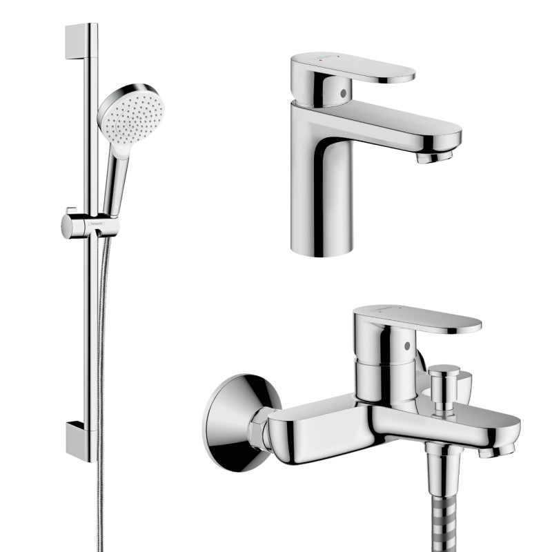 Hansgrohe Набор смесителей для ванны Vernis Blend, раковина 70 (71550000+71440000+26533400)