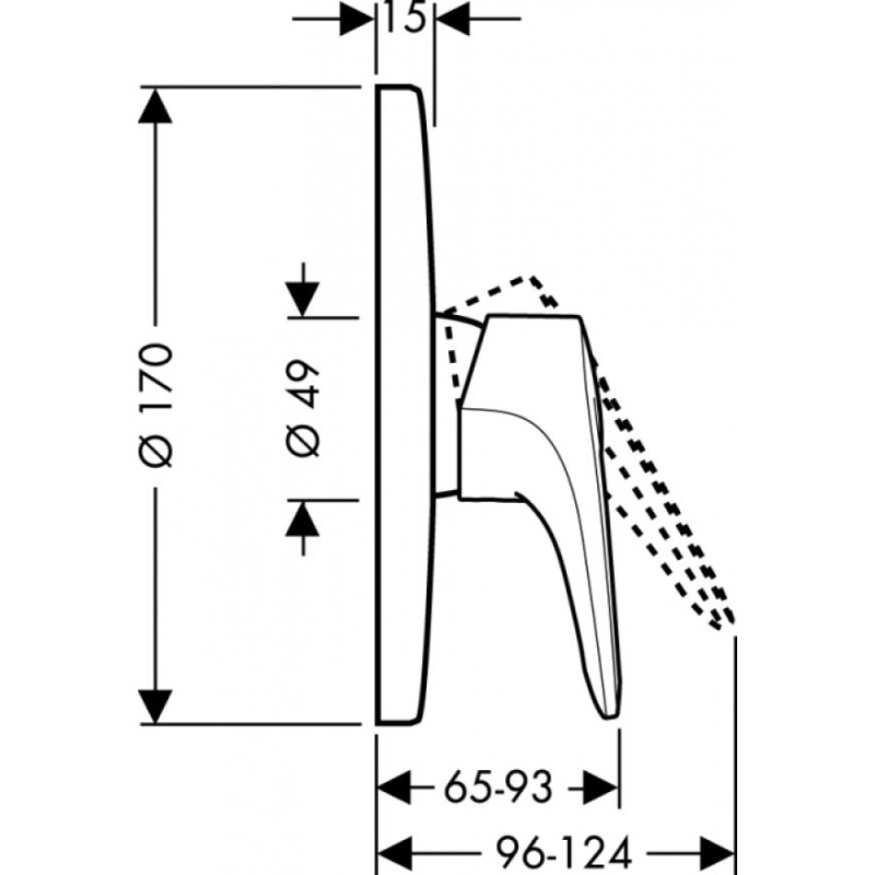Hansgrohe Смеситель для душа Metropol E (14675090)